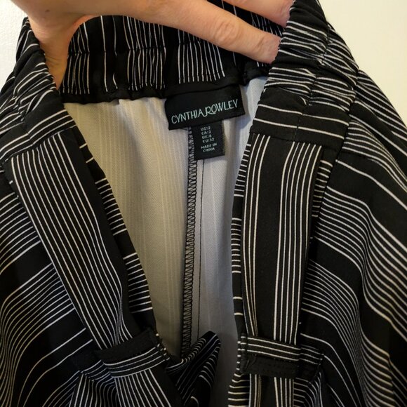 Striped Wide-leg Pants by Cynthia Rowley - Picture 4 of 4